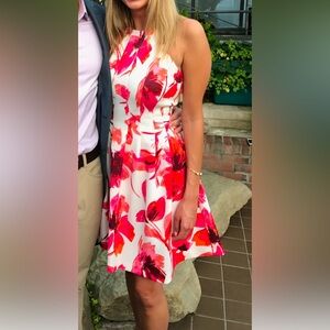 Vince Camuto Pink Floral Dress
